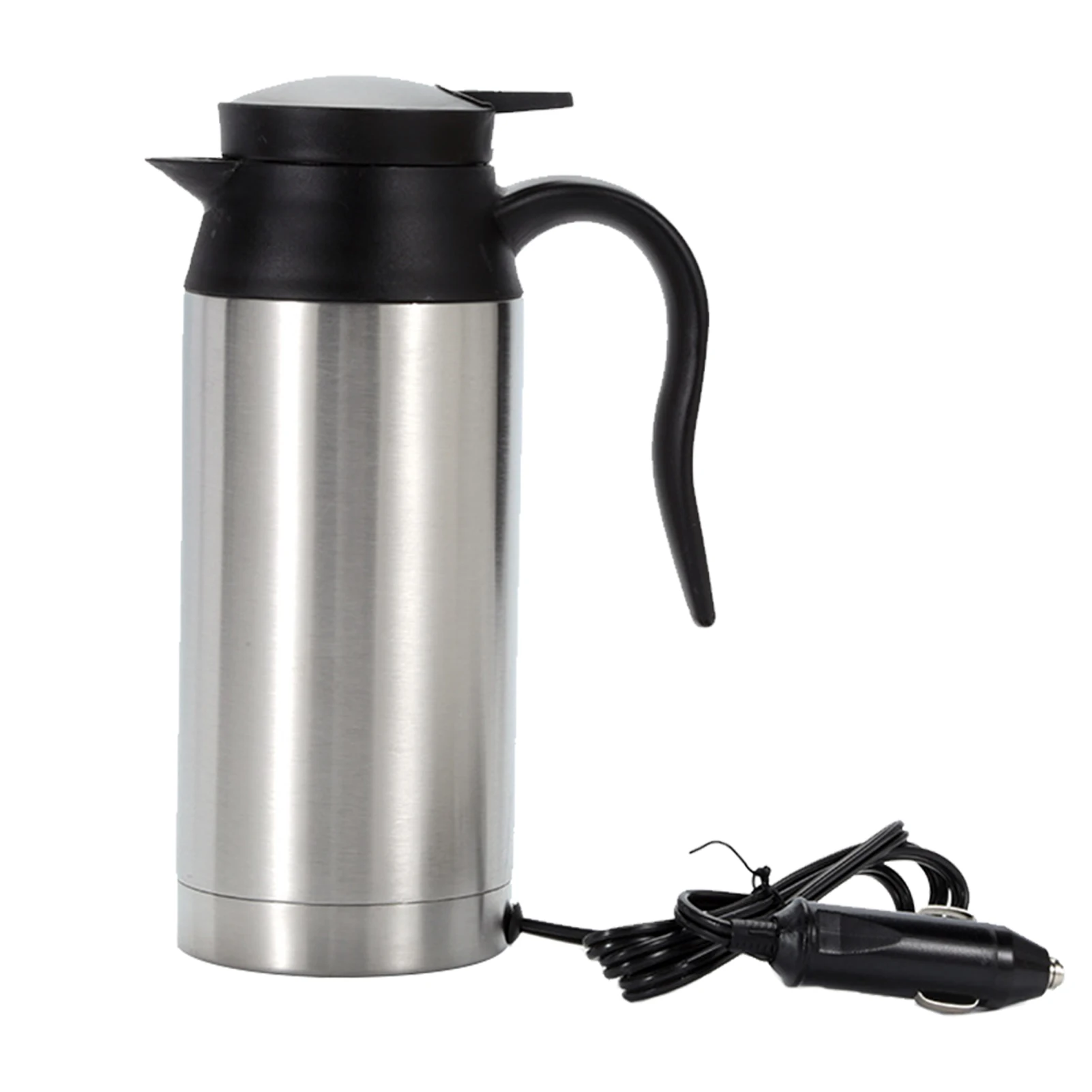 

750ML Fast Heating Heat Insulation Easy Clean Auto Shut Off Tea Stainless Steel Travel Coffee Water Boiler Car Electric Kettle