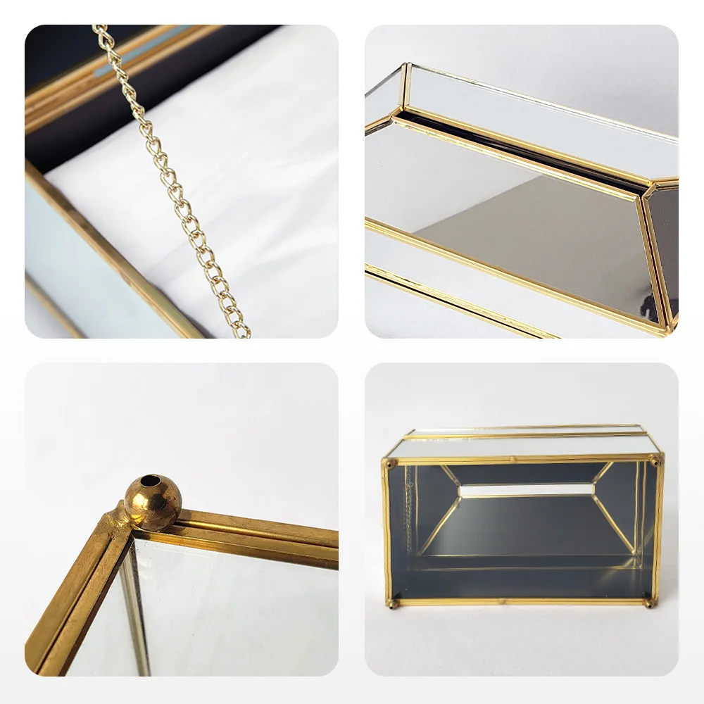 Стеклянная коробка для салфеток в европейском стиле держатель туалетной бумаги