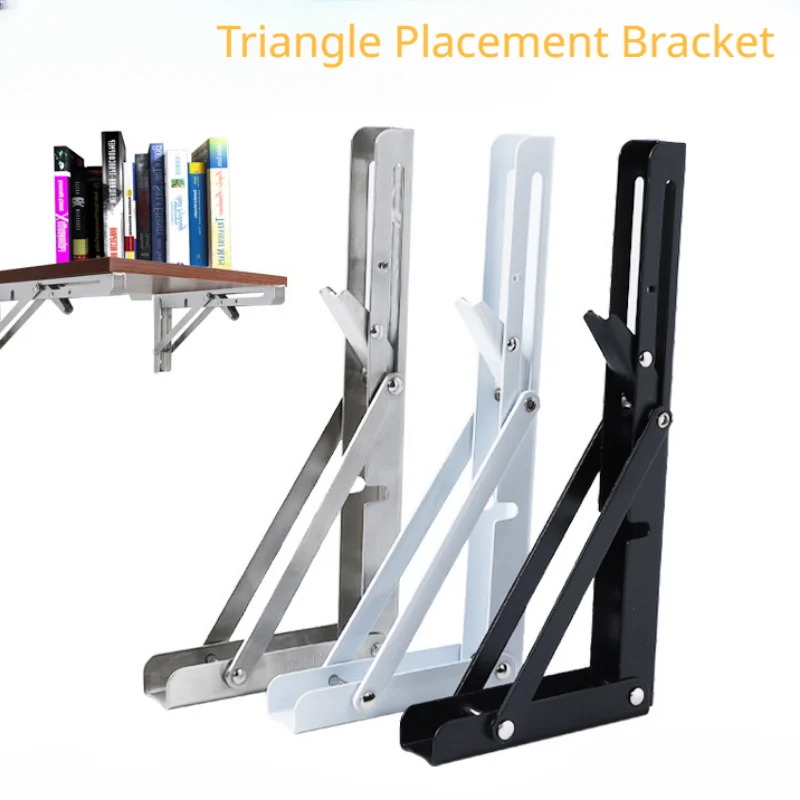 

2Pcs 8/10/12inch Campervan Folding Bracket Table Shelf Motorhome Caravan Black Finish Stainless Mini Folding Car Accessories