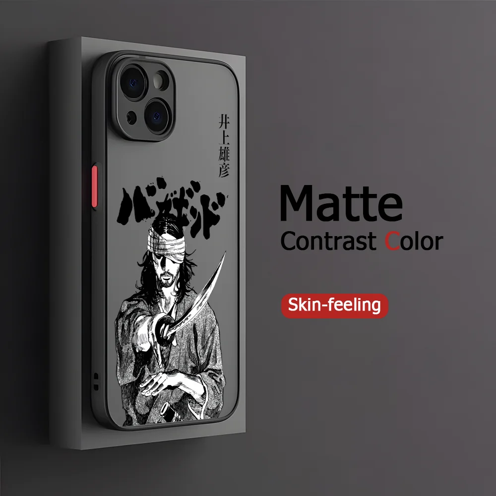 Фото Чехол для телефона Vagabond Inoue Takehiko Oppo Reno13 Reno8 Reno7 Reno6 Reno5 Reno4 Reno3 T F Pro 4G 5G, матовая прозрачная задняя крышка №5