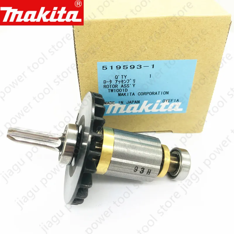 Якорный ротор 519593-1 для Makita 519384-0 подходит для DTW1002z DTW1001 DTW1002 DTW1001RTJ XWT07Z XWT07M XWT08Z XWT07Z XWT08T XTW09