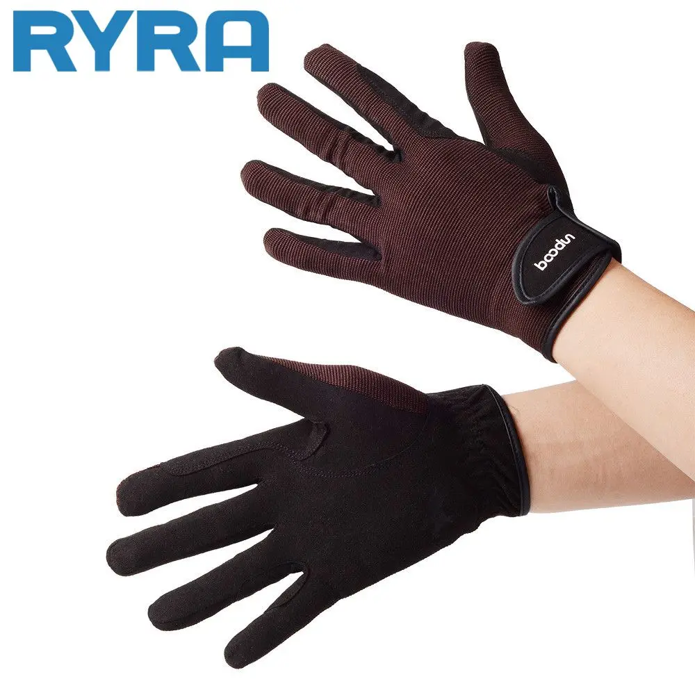 

Mittens New Breathable Warm Comfortable Wear-resistant Equestrian Gloves Mitts Nylon Antiskid Touch Screen Riding Gloves Gloves