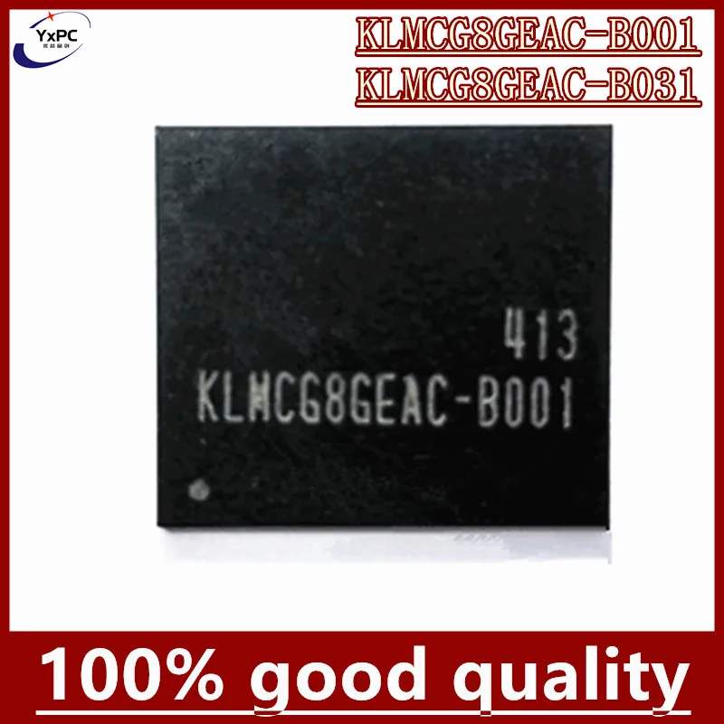 KLMCG8GEAC-B001 KLMCG8GEAC B001 B031 64GB BGA153 EMMC 64G набор микросхем флэш-памяти с шариками