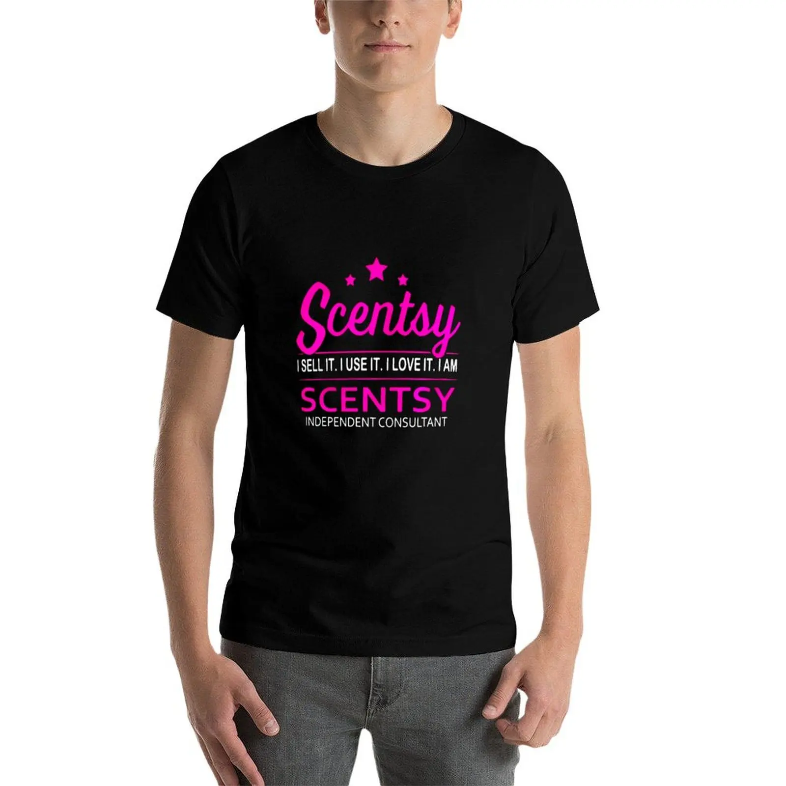 Фото Scentsy Я продаю это, я использую это, я люблю это. Я независимый консультант Scentsy. Классическая базовая повседневная футболка. №4