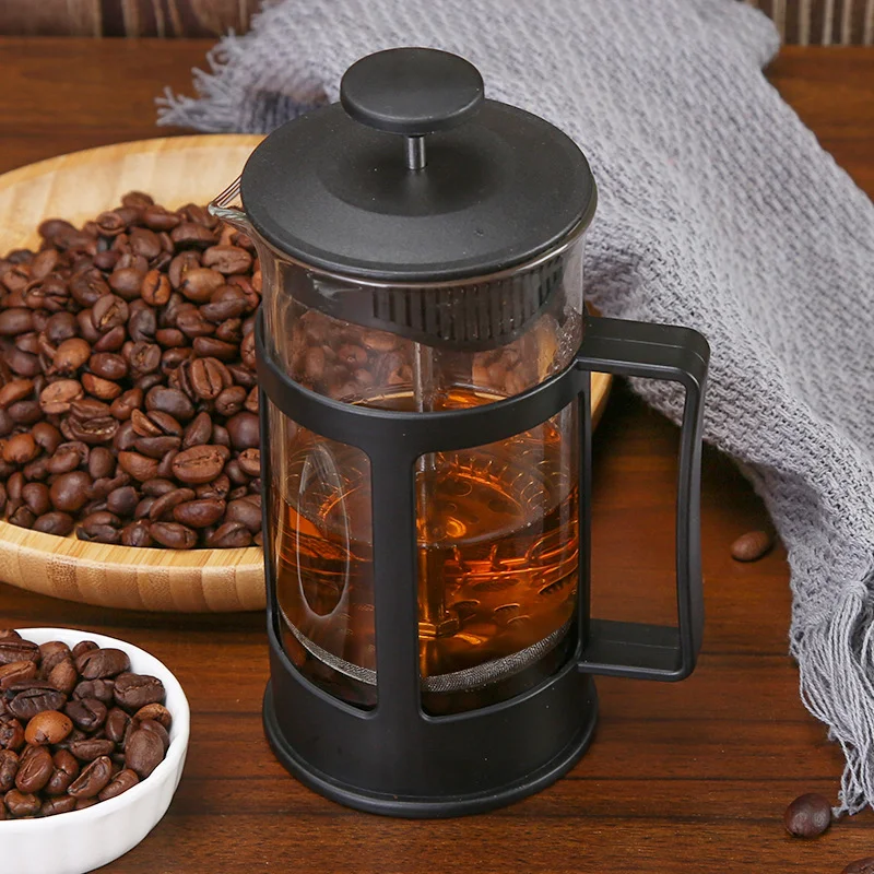 

Coffee Pot Heat Resistant High Borosilicate Press Pot Italian Stainless Steel Filter Tea Maker Kitchen Tool