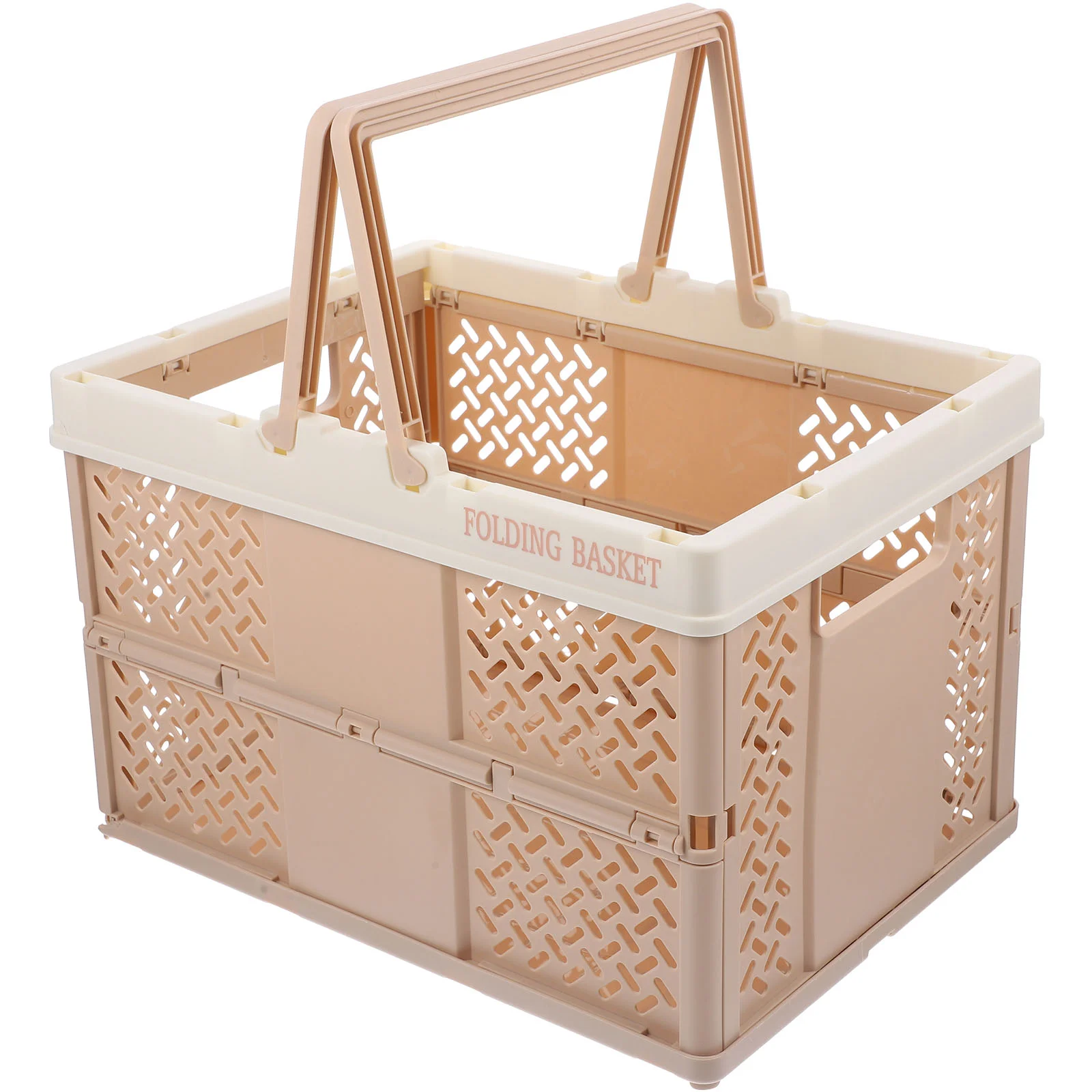 

Basket Storage Collapsible Grocery Crate Shopping Baskets Bin Foldable Folding Bins Picnic Crates Fruit Egg Saving Stackable