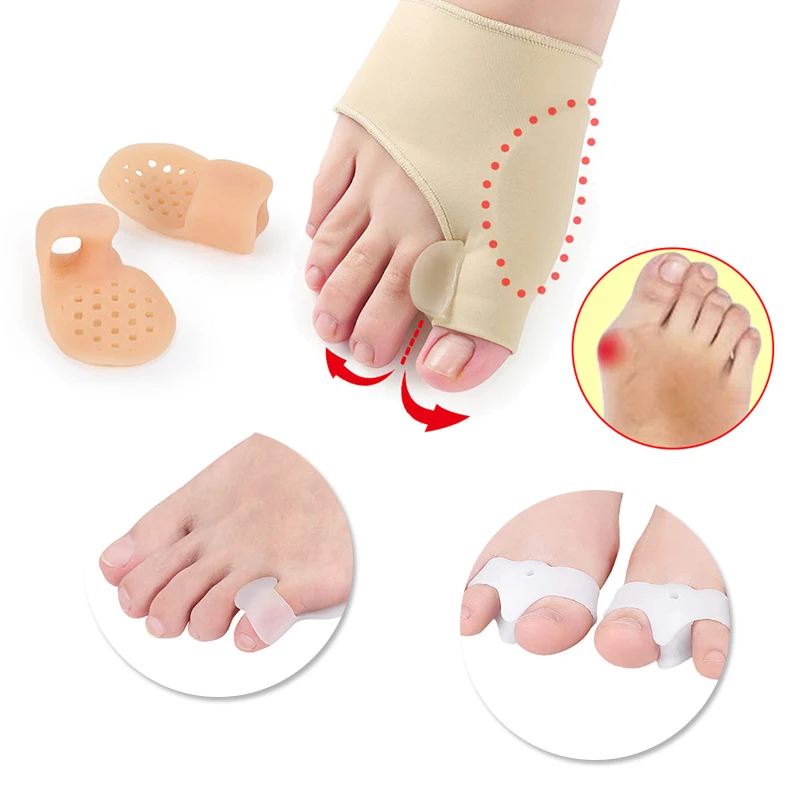 

Toe Corrector Orthotics Foot Care Bone Thumb Adjuster Correction Tools Pedicure Socks Bunion Splint Straightener Toe Separator