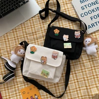 new cute canvas small bag female 2022 japanese harajuku messenger bag fashion wild student girl shoulder bag bags for women
