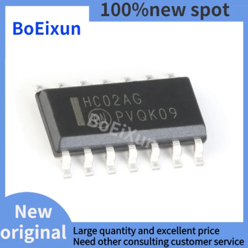 

1-100PCS MC74HC02ADR2G HC02AG SOIC-14 SMD Four-way 2-Input NOR Gate Logic Chip IC SOP14 New Original