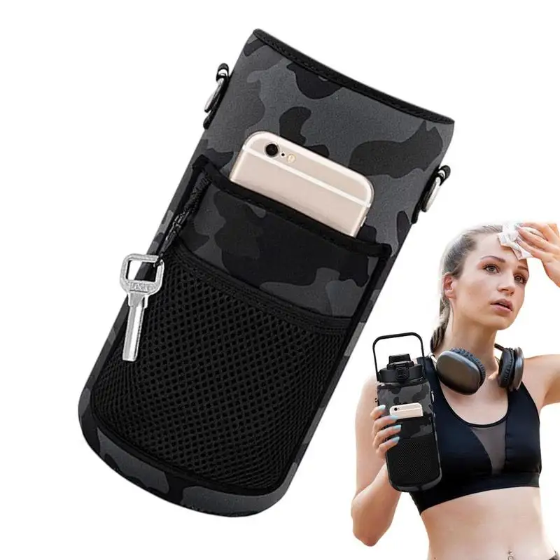 Sleeve 64 Oz Water Bottle Sleeve With Shoulder Strap Anti-sc