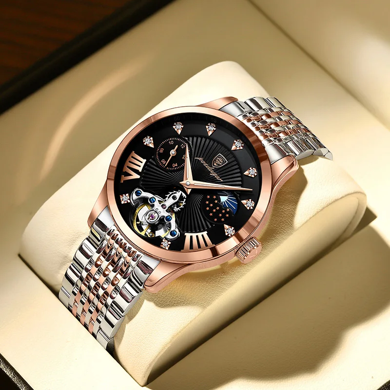 

POEDAGAR 2022 new authentic business waterproof calendar men watch quartz mens watch for men steel belt luminous Mans wristwatch