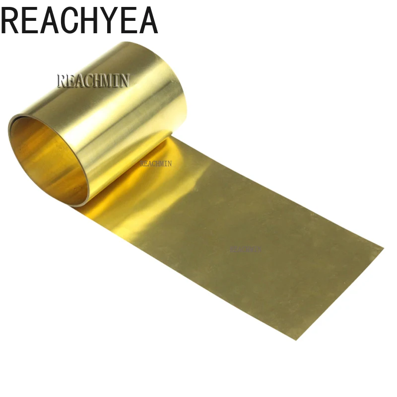

1pc 0.1X100X1000mm Brass Sheet Metal Thin Foil Plate Shim Industry Home Materials for Metalworking Welding