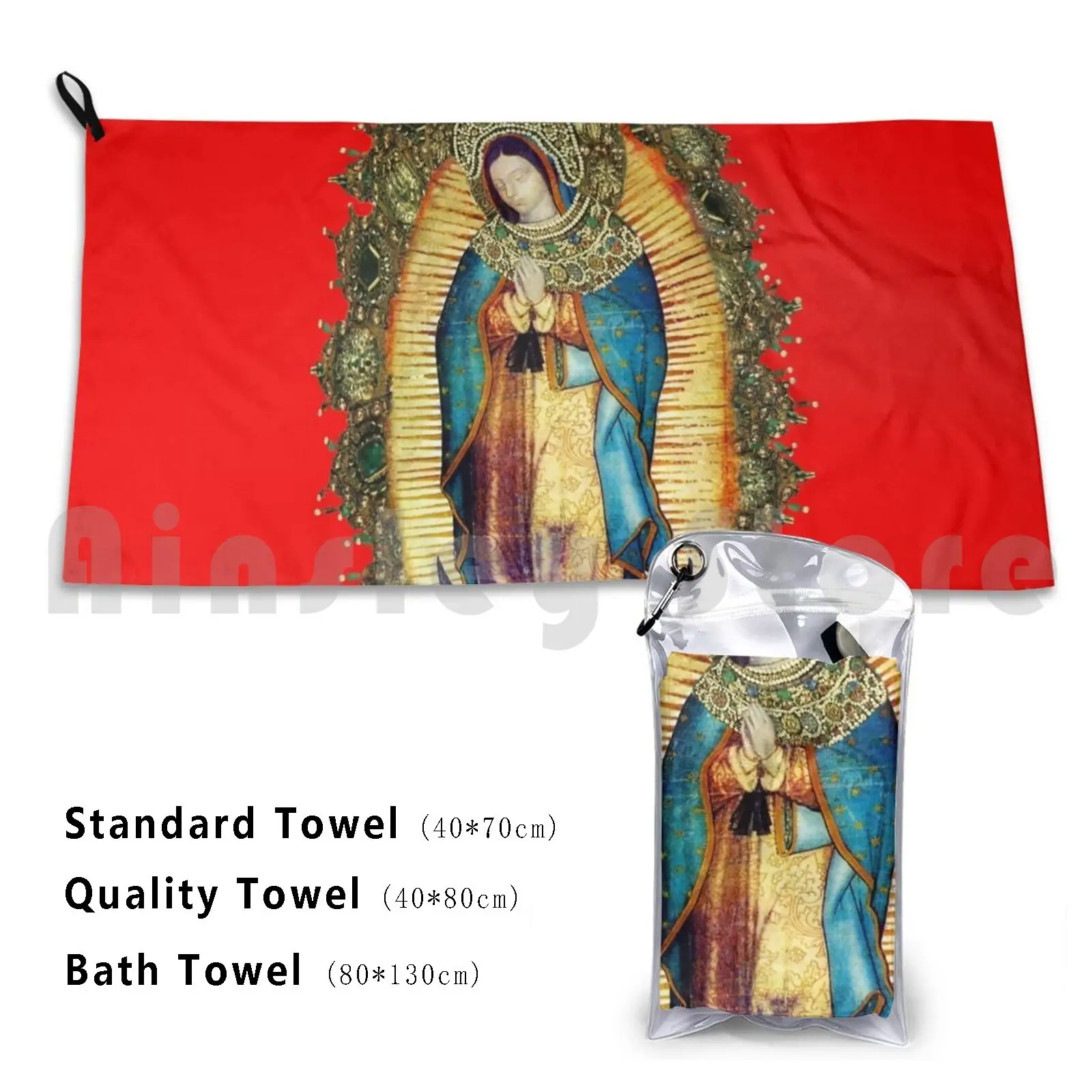 

Our Lady Of Guadalupe Mexican Virgin Mary Mexico Tilma 20-101 Bath Towel Beach Cushion Guadalupe Our Lady Of