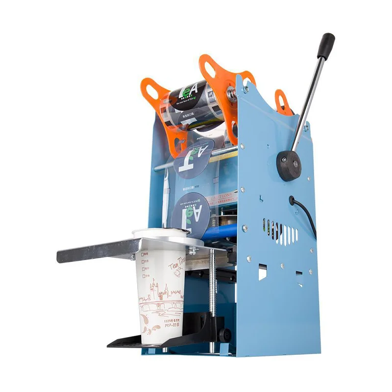 

WY-802F Bubble tea machine Manual Cup sealing machine for 9.5cm cup 220V/50hz Cup sealer for Coffee/Bubble tea Sealing machine