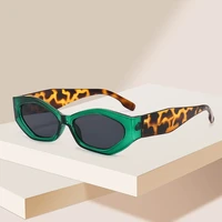 vintage ins popular fashion polygon cat eye women sunglasses retro colorful oval eyewear shades uv400 men trending sun glasses