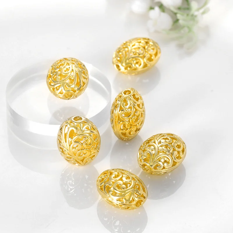 1Pcs New Fashion Creative Jewelry Accessories Metal Hollowing DIY Necklace Bracelet Earrings Loose Beads Handmade Wholesale Hot