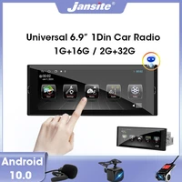 jansite 6 9 universal 1din auto radio android 10 0 car multimedia player 2g32g car stereo video gps mirror link ips screen dvd