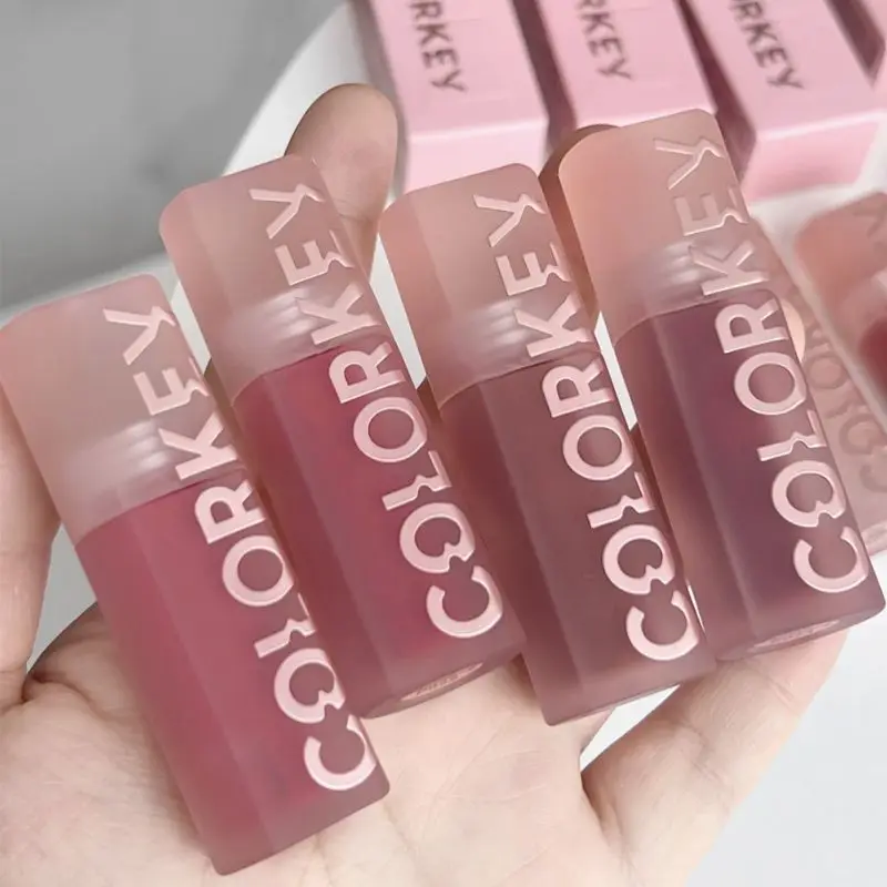 

Colorkey Mirror Lip Glaze Water Bobble Lip Essence Nude Color Moisturizing Long Lasting Non-Stick Liquid Lipstick Beauty Makeup
