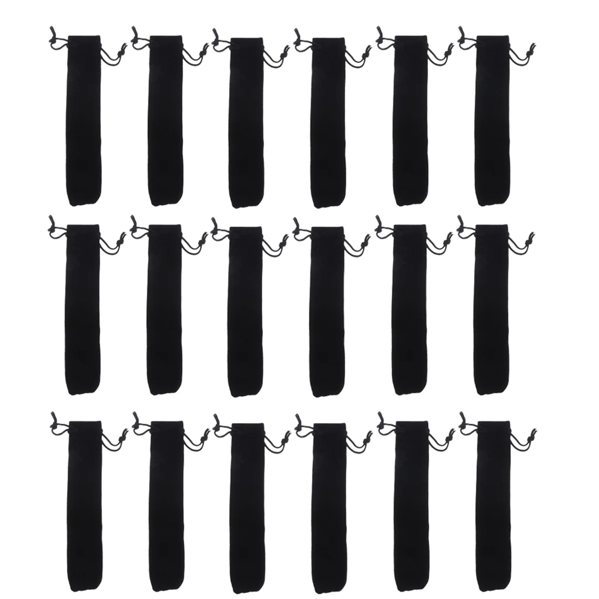 

25pcs Drawstring Bag Pen Pouch Sleeve Holder Pen Case Gift Bag Storage Bag School Office Supplies (Black)
