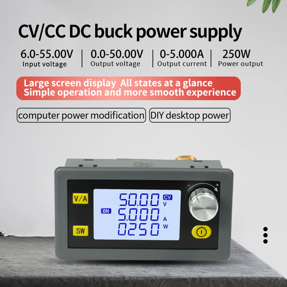 DC 6 В-55 В до 0-50 5A/8A 250 Вт/400 Вт Регулируемый регулируемый модуль питания с ЧПУ