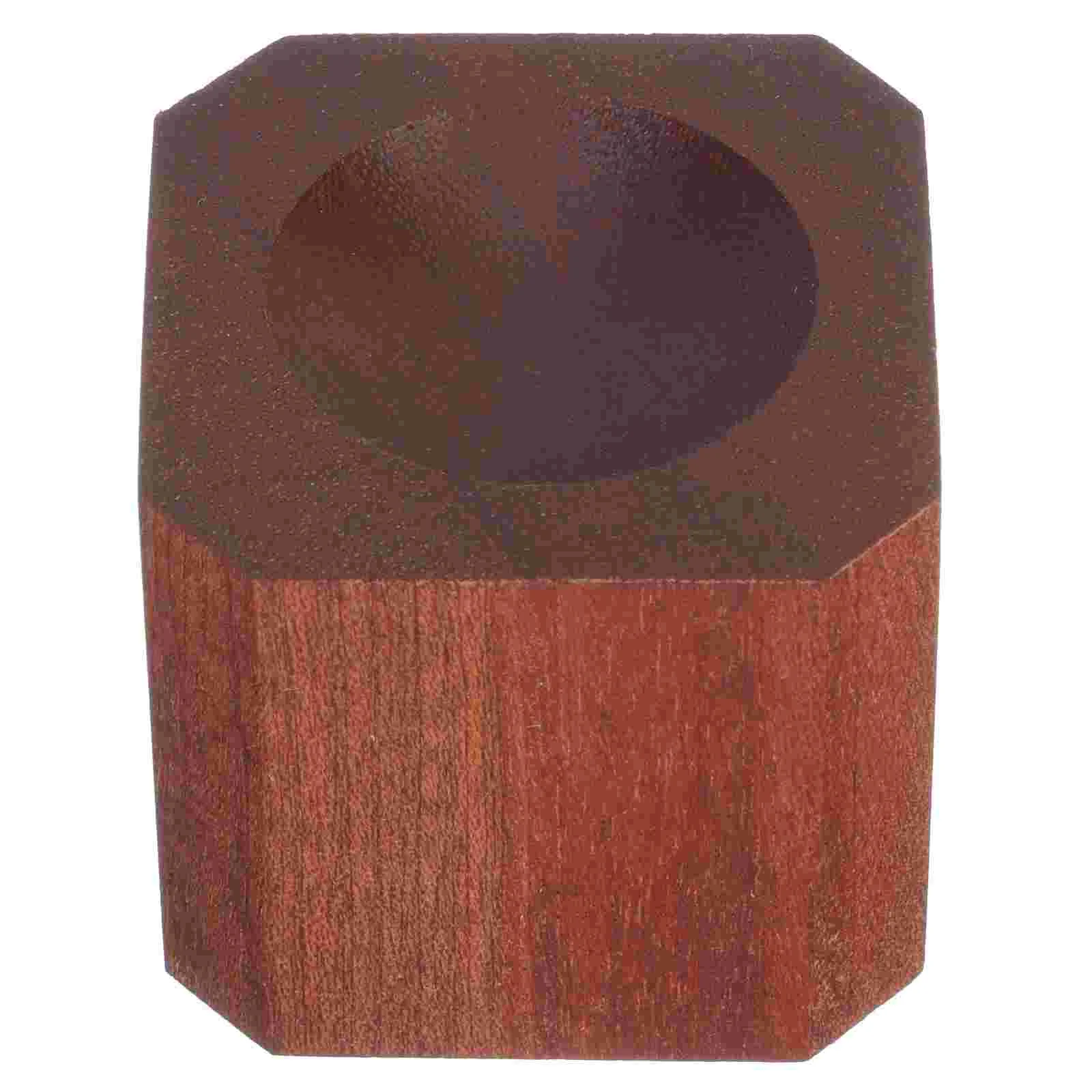 

Stand Display Stand Small Stone Storage Base Square Hole Wood Stand for Display