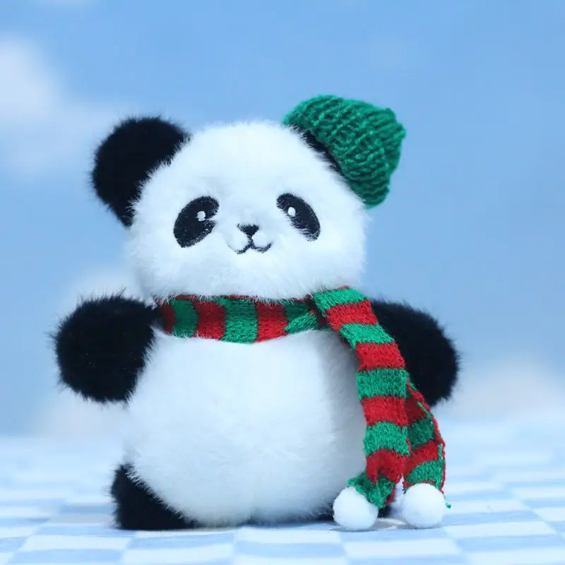 Кавайная подвеска в виде панды рождественская шапка медведь плюшевые игрушки
