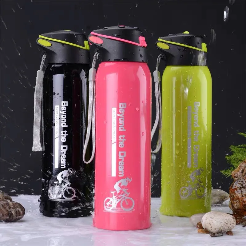 

500ML Bike Water Bottle Outdoor Sport Running Mountain Cycling Warm-keeping Bicycle Kettle Drink Bottle Stainless Steel Cup