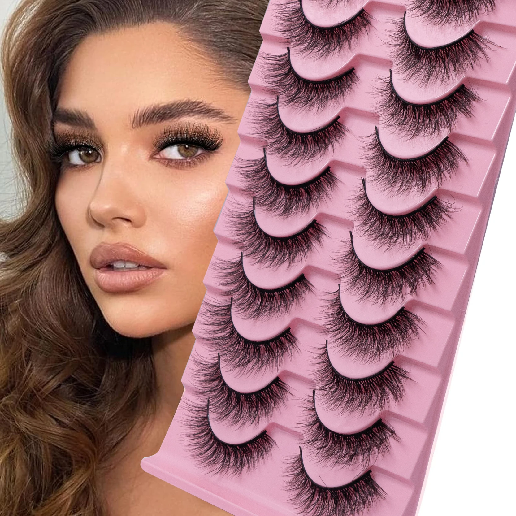 Женские Полоски Для Ресниц Из Искусственной Кожи Естественная Имитация Без Клея