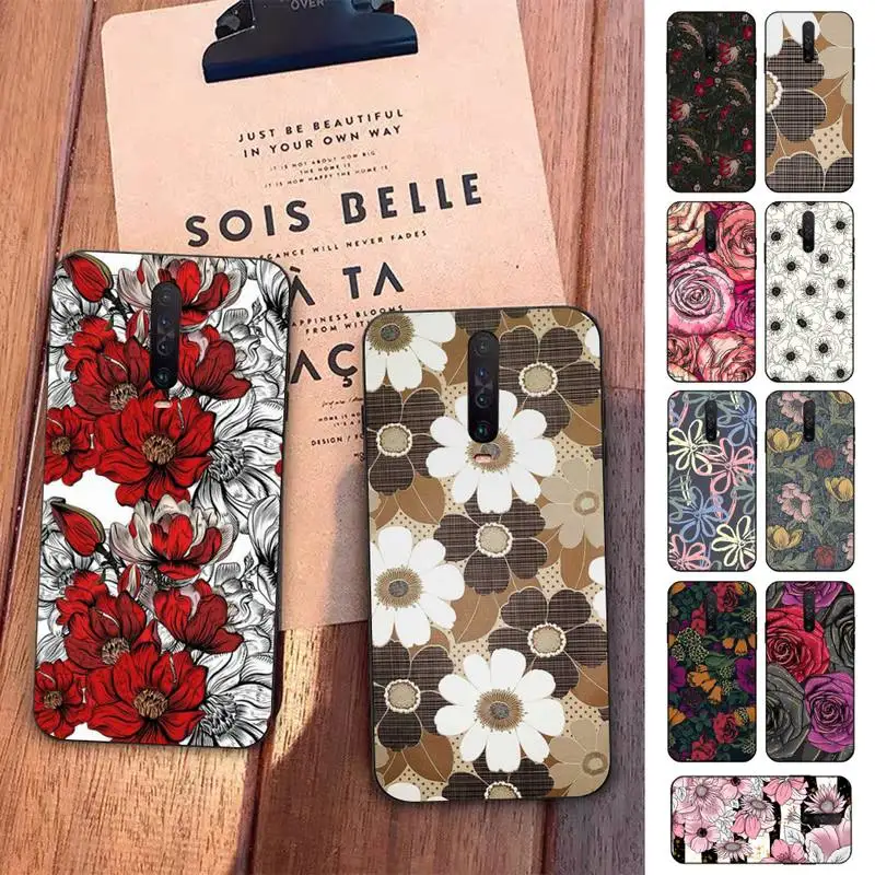

blooming flowers Phone Case for Redmi 5 6 7 8 9 A 5plus K20 4X S2 GO 6 K30 pro