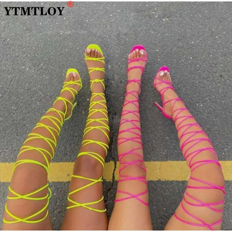 

Women's Sandals Summer Cross Strap Female Footwear Thin High Heels Ladies Comfort Woman Pumps Party Dress Shoes Sexy 2021 New 6