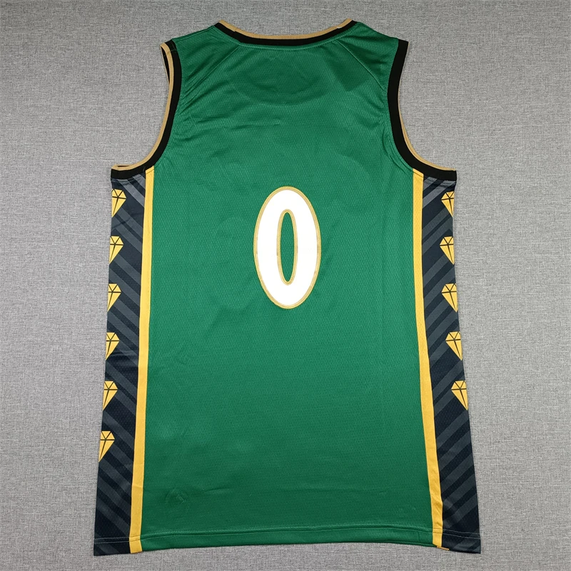 

Custom Basketball Jerseys NO 0 7 Brown Tatum TShirts We Have Your Favorite Name Pattern Mesh Embroidery Sports See Product Video