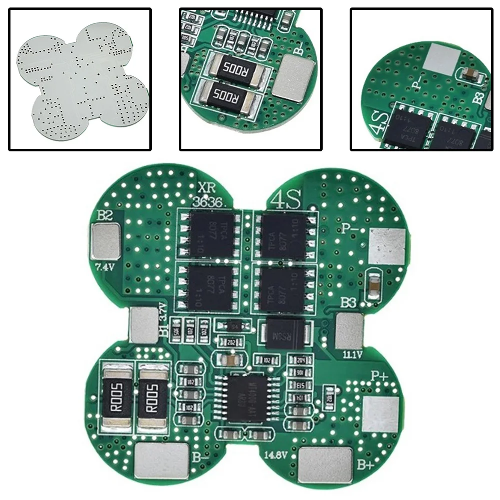 

BMS 4S 15A 14,8 V Защитная плата для зарядки литий-ионного аккумулятора