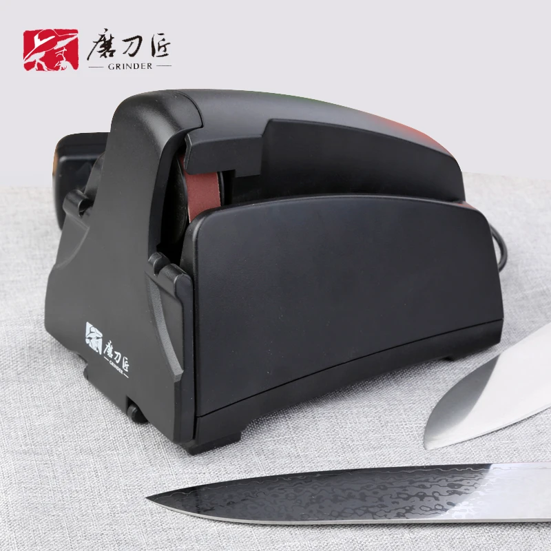 

Точилка для ножей TAIDEA с шлифовальной лентой, Электрический точильный камень, зернистость 120/320/600/1000 #, профессиональные точилки