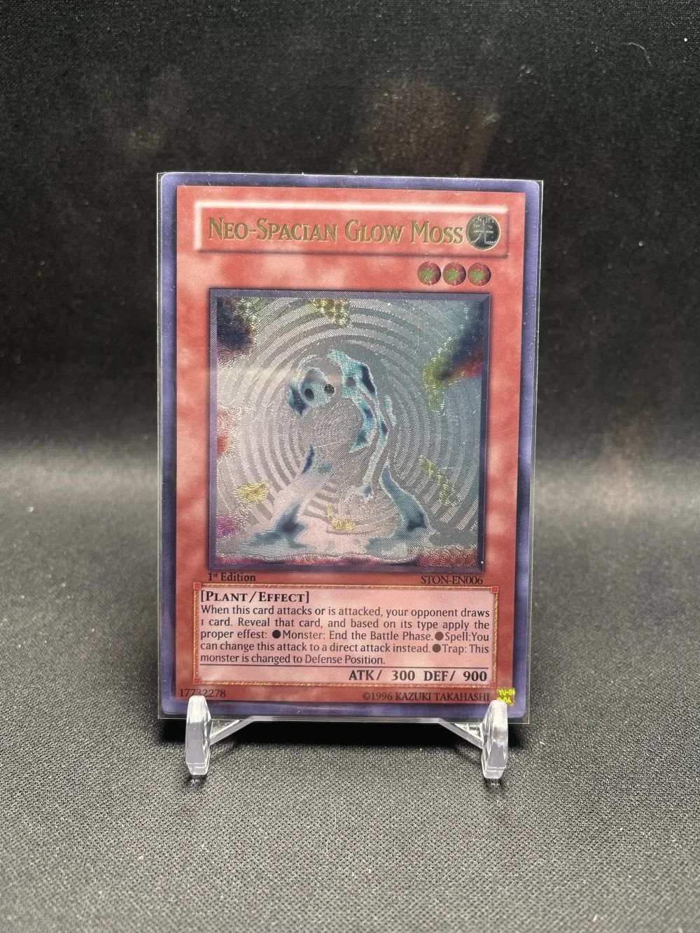 Yu-Gi-Oh Ultimate Rare STON-EN006/Neo-Spacian Glow Moss Детские подарочные коллекционные