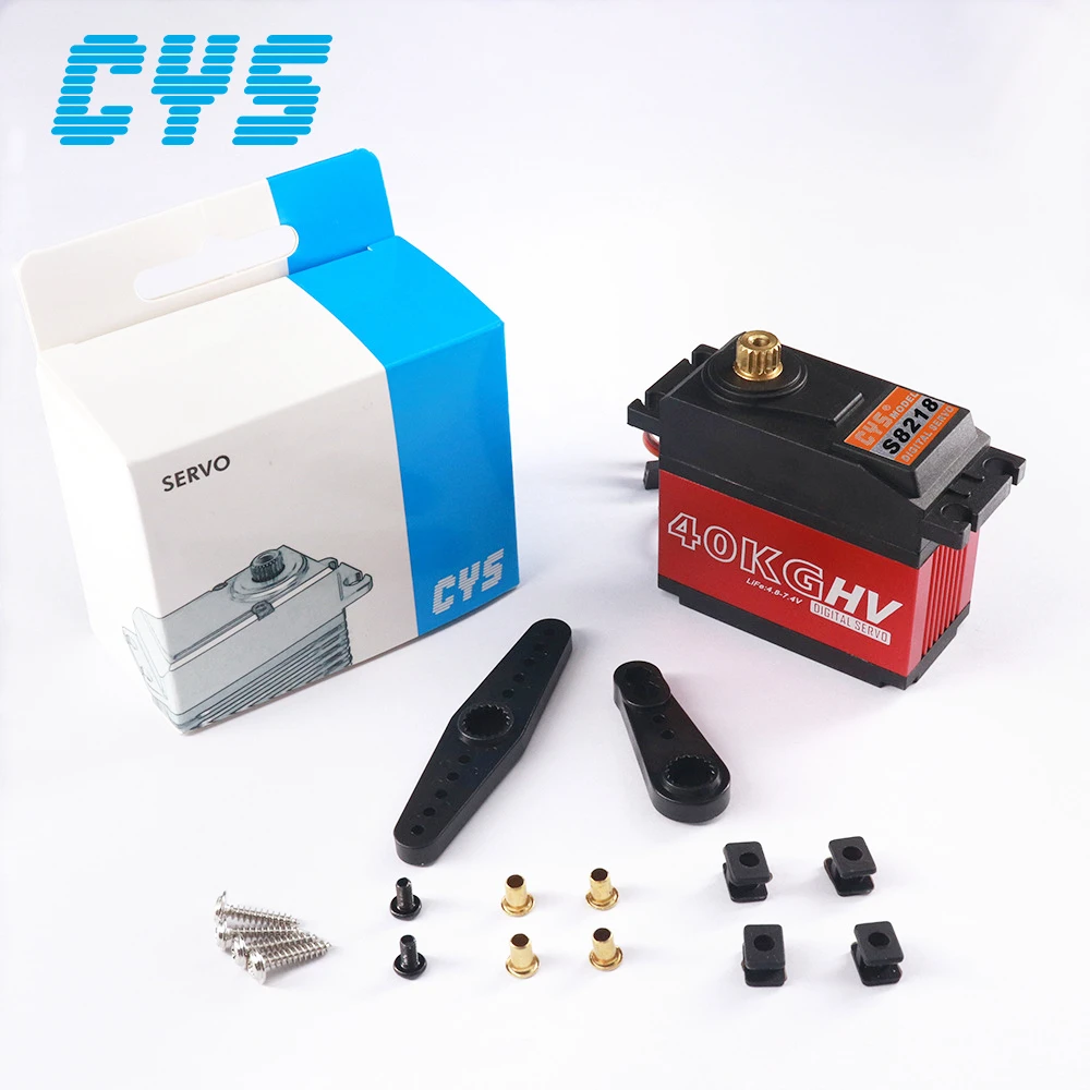 CYSModel S8218 40KG High Torque All Metal Gear Waterproof Digital Servo for 1/5 Scale RC Car Vehicles DIY Parts