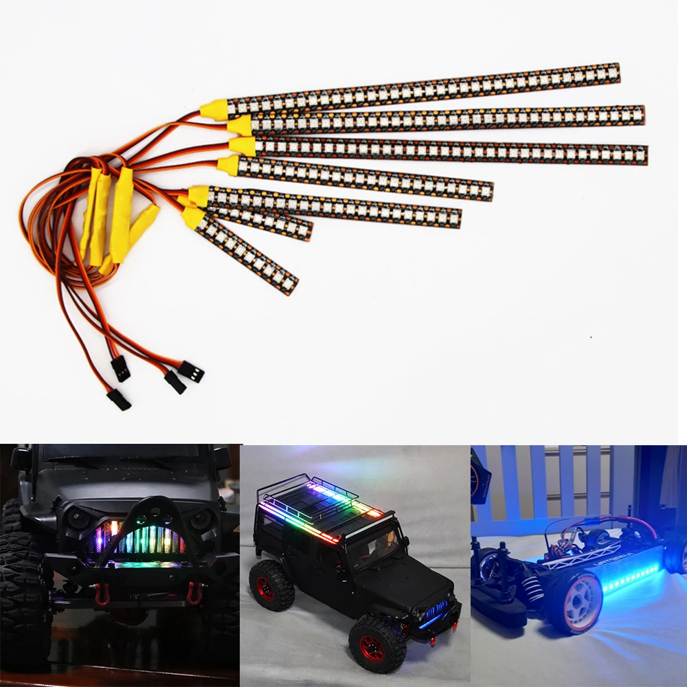 

1/10 RC Car Accessories Drift Car LED Chassis Dazzle Light Lamps for 1/10 1/8 RC Car Trxs Trx4 TRX-4 D90 D110 Axial SCX10