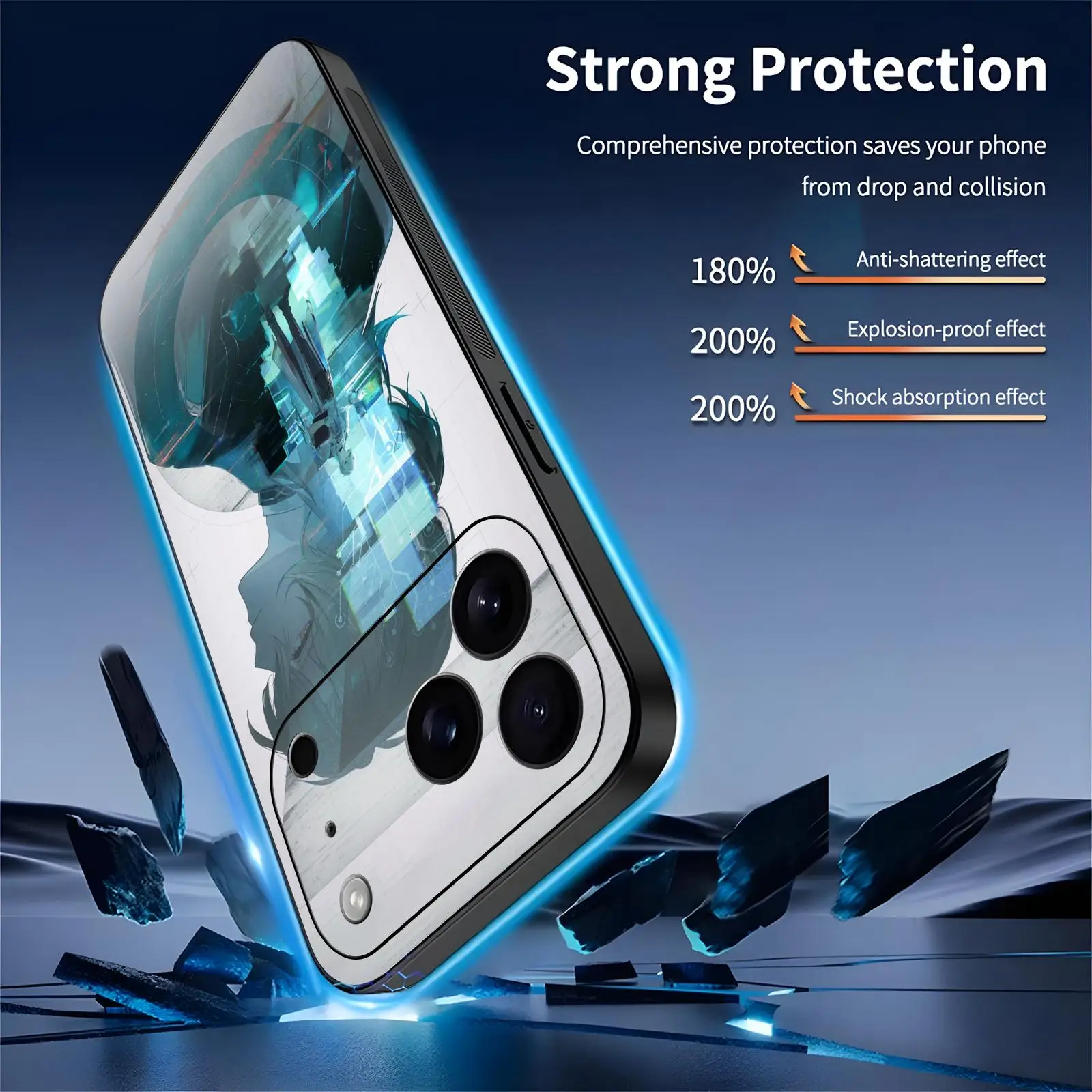 Фото Чехол для телефона iPhone 17 16 16e 15 14 13 12 Plus Mini Pro Max, мягкий черный противоударный чехол Wuthering Waves LUUK HERSSEN №4