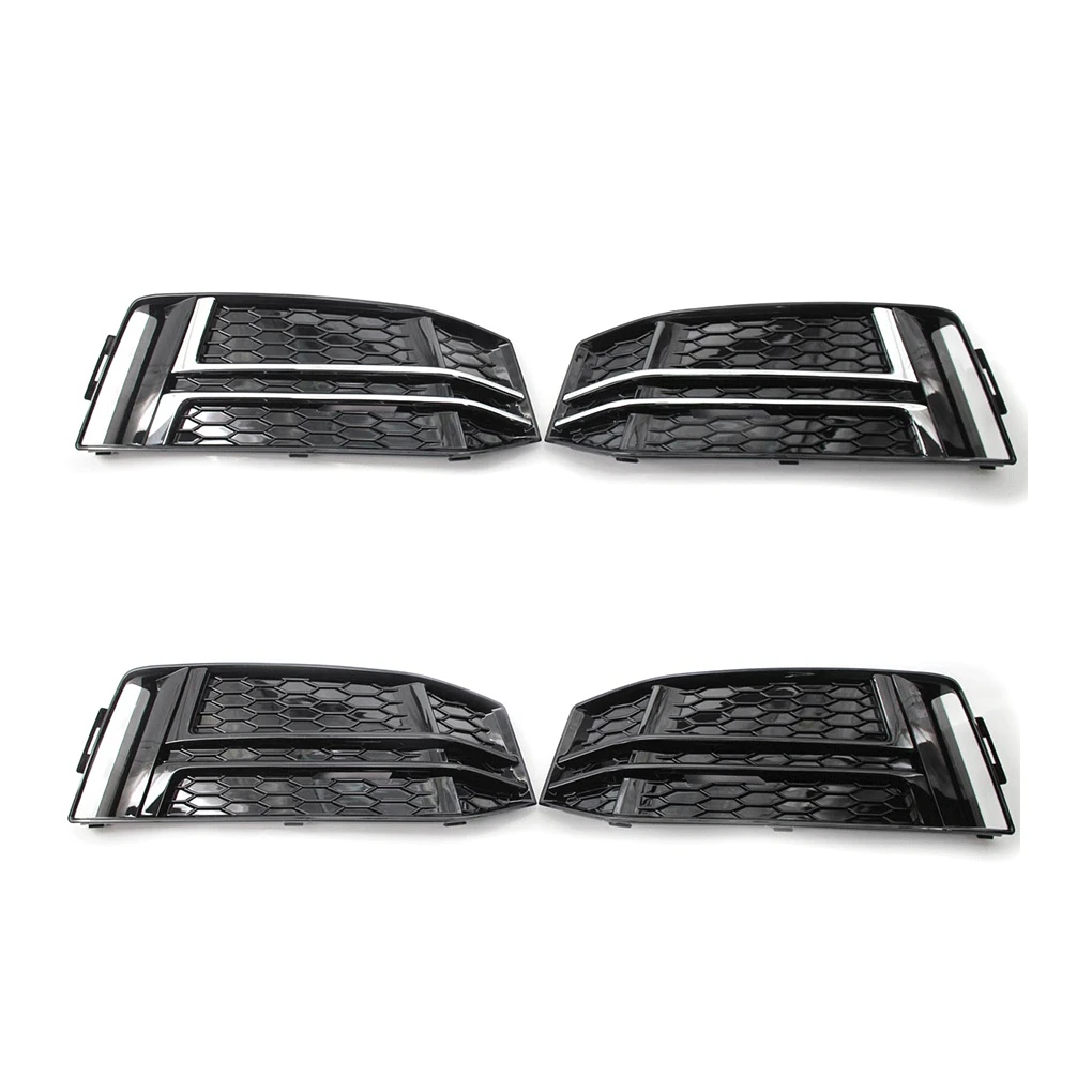 

1 Pair Front Fog Light Covers Bumper Grille Automotive Lighting Accessory Vehicular Equipment Well-matched Car Lamp Frame