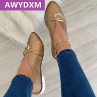 shoes women designer plus size pointed toe shallow sandals autumn 2022 new soft flats loafers fashion sport dress mujer zapatos