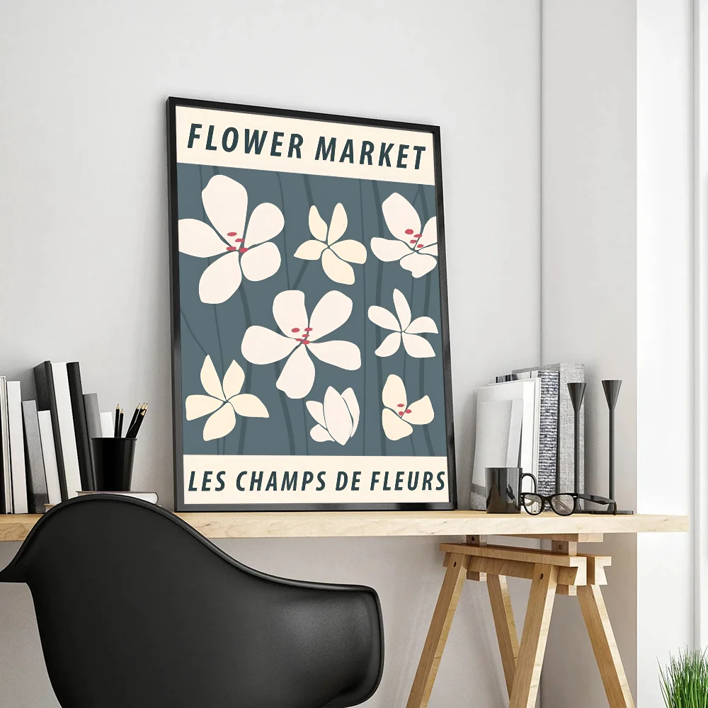 Абстрактный Цветочный рынок цветок скандинавские постеры сделай сам для