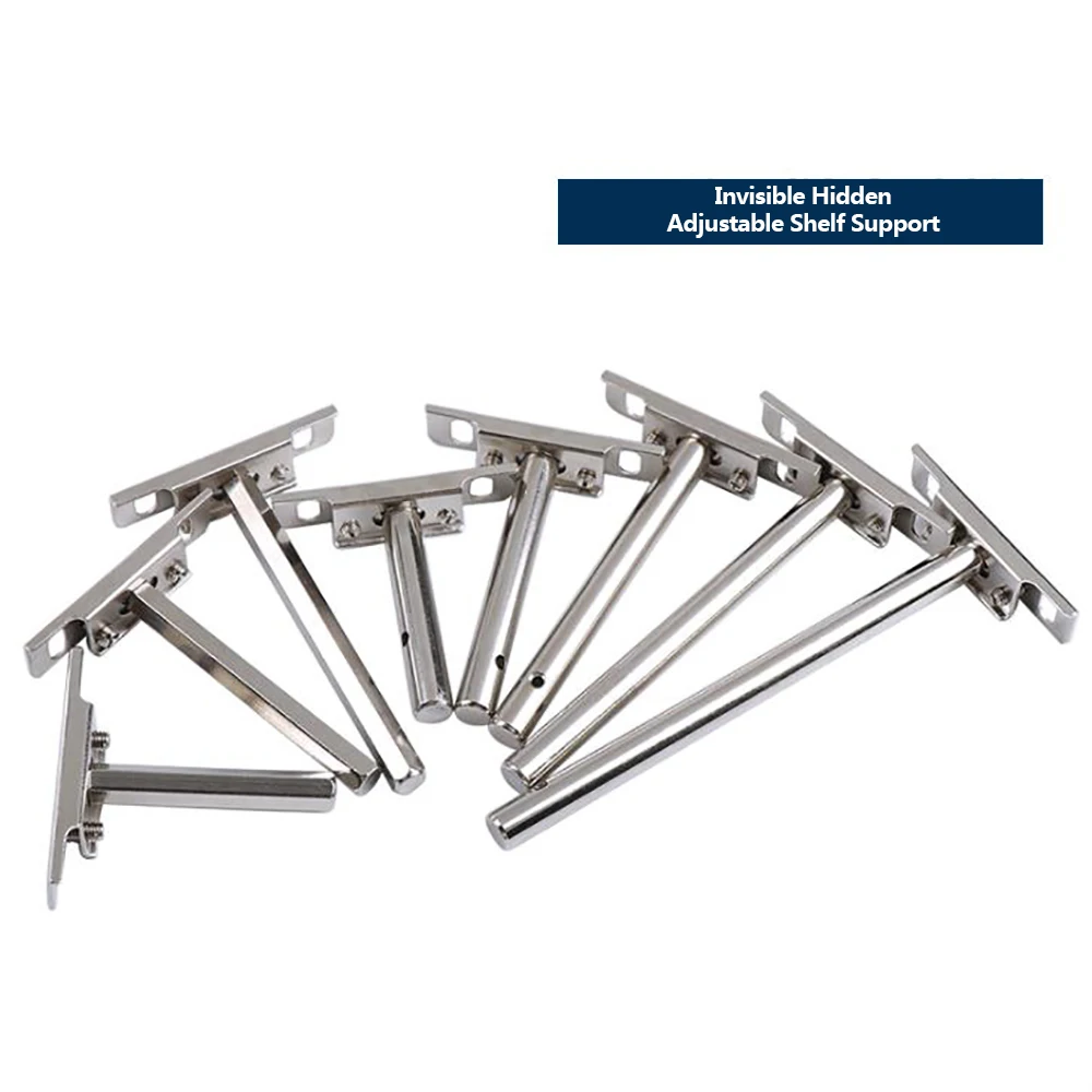 2 шт. сделай сам невидимые плавающие кронштейны для полки регулируемые скобка
