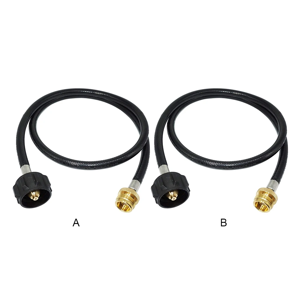 

4FT 6FT Propane Adapter Hose Good Sealing Brass Hoses Wear-resistant Durable Converter Connector for Gas Grill 4inch 4FT