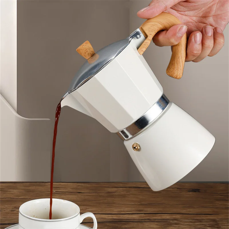 Single Valve High Pressure Espresso Maker Moka Pot Brewing T