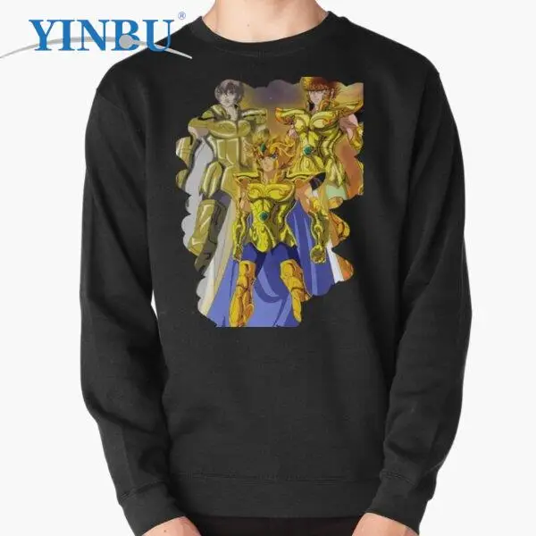 

Мужской пуловер Saint Seiya, Свитшот в уличном стиле с изображением Лев, весна