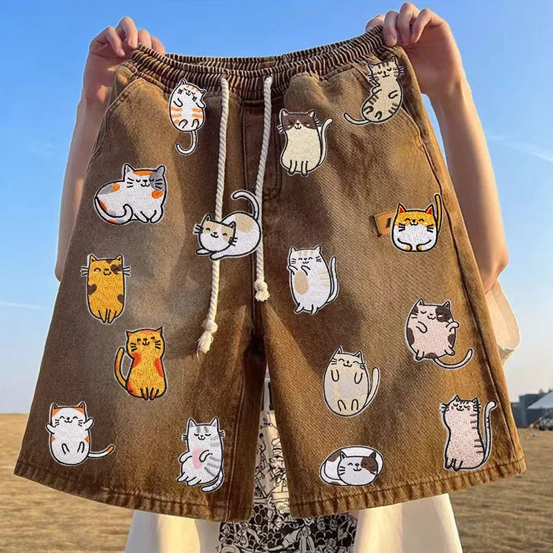 Утюг на заплатках для одежды наклейки одежду с сельским котом ткань шитья