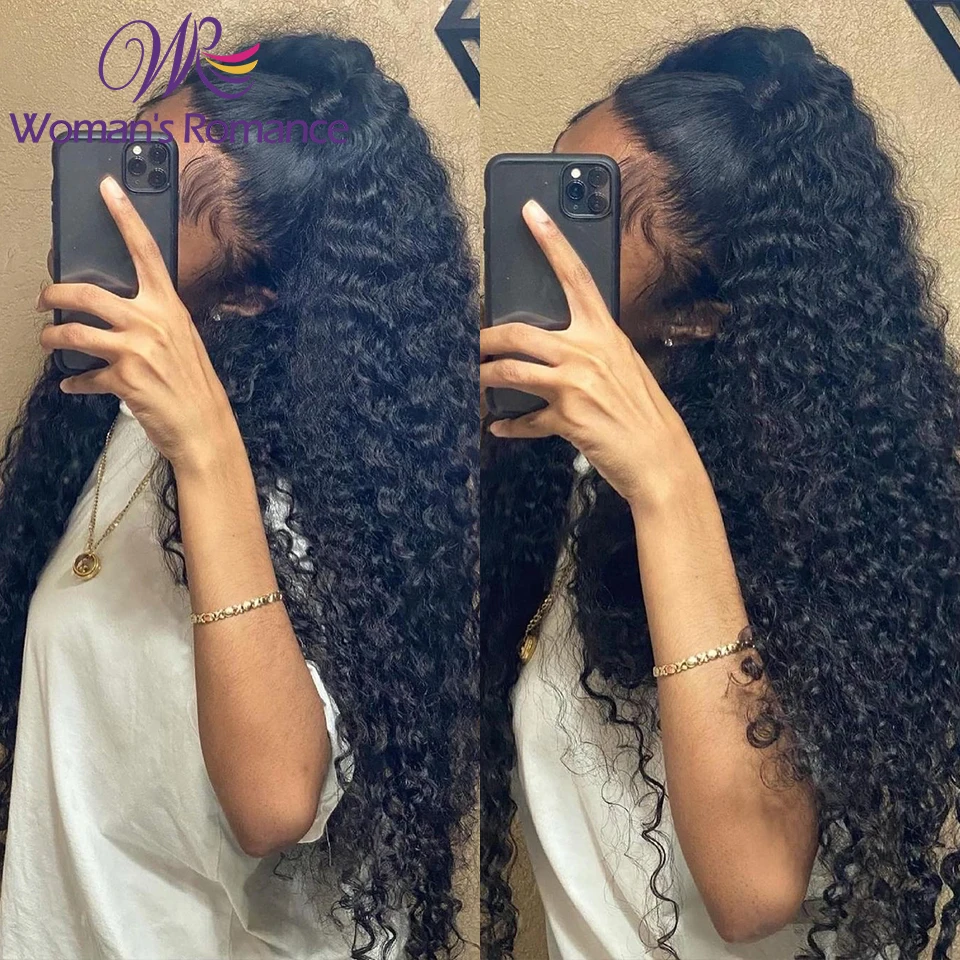 

Brazilian Deep Wave Wigs Long Hair 13x6 Transparent Lace Front Human Hair Wigs For Women Pre Plucked Wigs human hair with Front