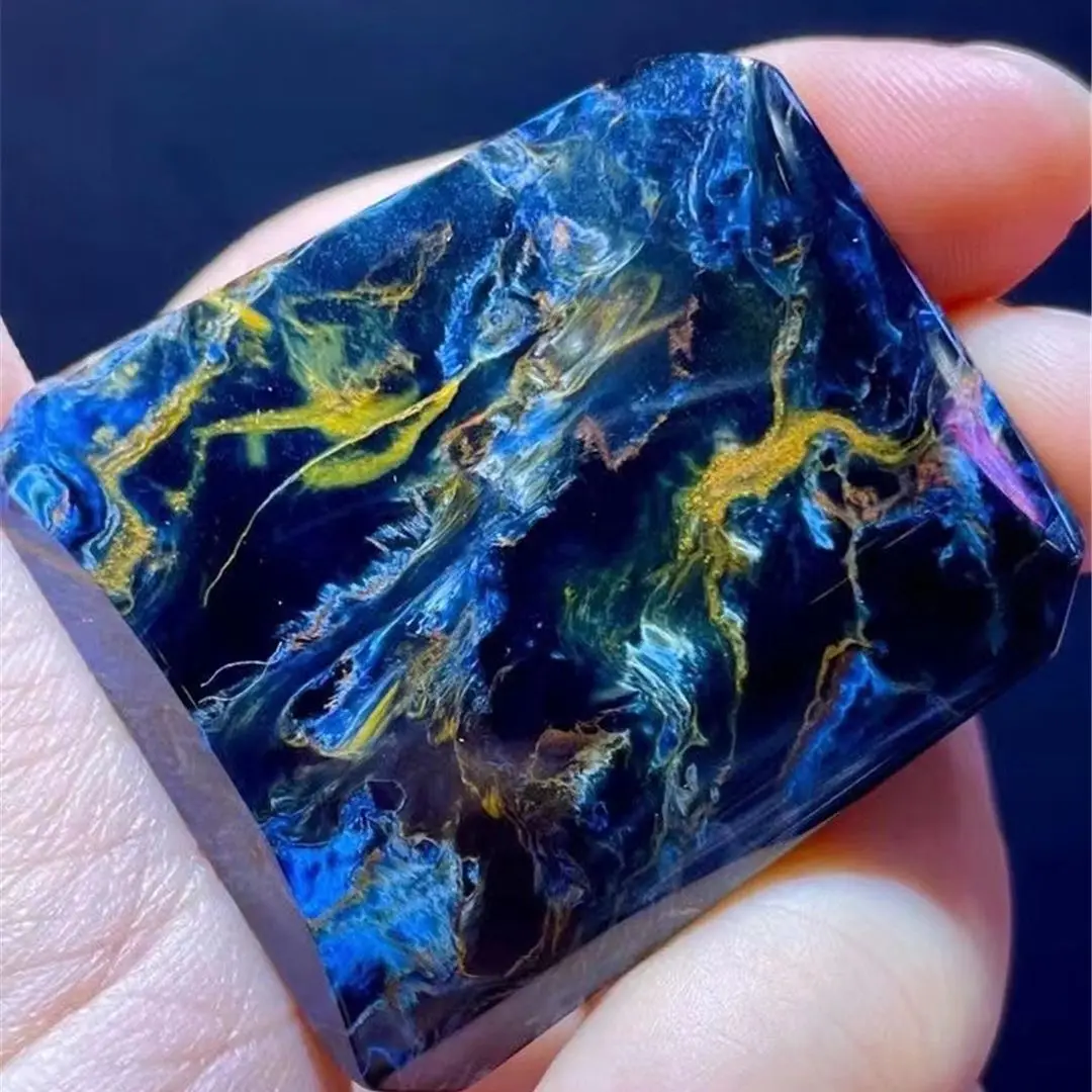 

Top Natural Blue Pietersite Stone Pendant Jewelry For Women Lady Men Gift Crystal 39x35x8mm Beads Namibia Energy Gemstone AAAAA