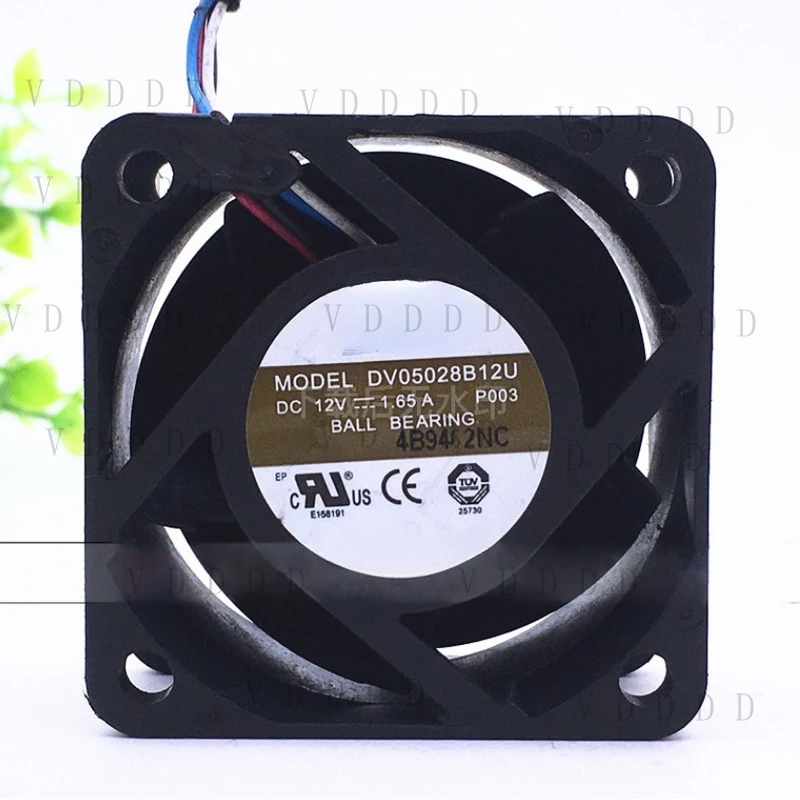 Фото Вентилятор охлаждения LL FOR 1PCS AVC DV05028B12U DC12V 1.65A, 4-проводной, 5 см, 5028 №1