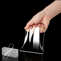 transparent nano tape waterproof and non slip double sided adhesive wall hooks hanger strong universal hook tape for furniture