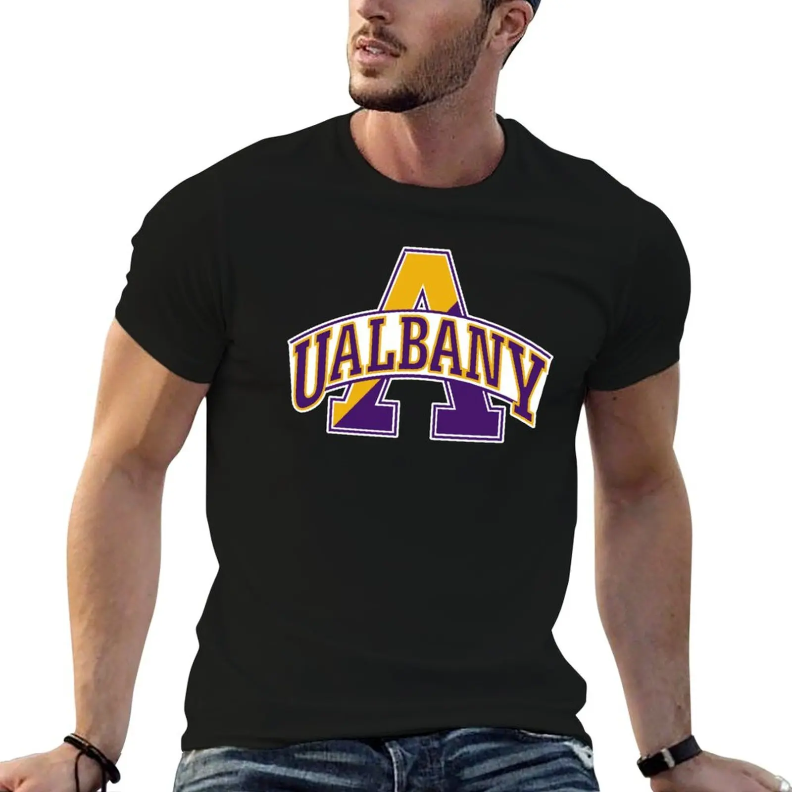Фото Футболка Albany Great Danes, хлопковые футболки, мужские футболки из 100% хлопка, мужские хлопковые футболки, футболка высокого качества №1
